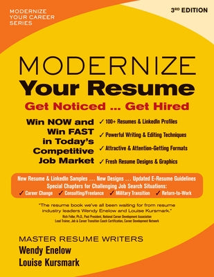 Modernize Your Resume: Get Noticed ... Get Hired by Enelow, Wendy